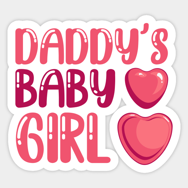 Daddy Baby Girl Cute Sweet Family Sticker by Mellowdellow